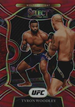 2021 Panini Select UFC - Red Prizms #3 Tyron Woodley Front