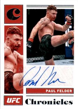 2021 Panini Chronicles UFC - Chronicles Signatures #CS-PFD Paul Felder Front