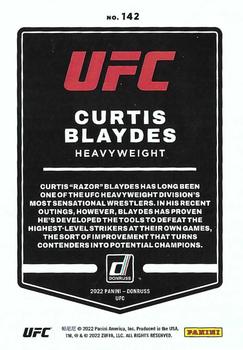 2022 Donruss UFC #142 Curtis Blaydes Back