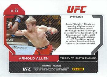 2022 Panini Prizm UFC - Hyper #95 Arnold Allen Back