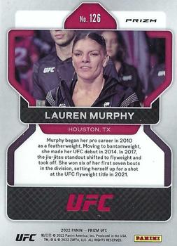 2022 Panini Prizm UFC - Ice #126 Lauren Murphy Back