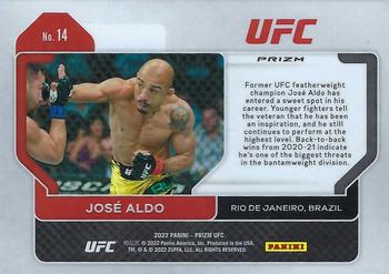 2022 Panini Prizm UFC - Pink Ice #14 Jose Aldo Back