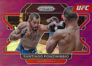 2022 Panini Prizm UFC - Purple Prizms #50 Santiago Ponzinibbio Front