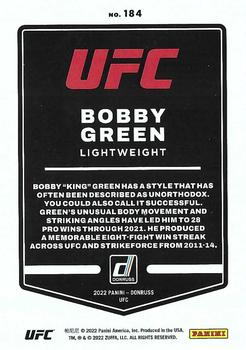 2022 Donruss UFC - Green Flood #184 Bobby Green Back
