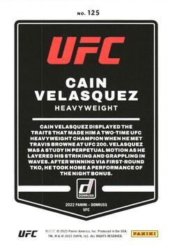 2022 Donruss UFC - Purple Flood #125 Cain Velasquez Back