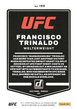 2022 Donruss UFC - Purple Flood #199 Francisco Trinaldo Back