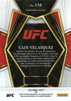 2022 Panini Select UFC - Blue #158 Cain Velasquez Back
