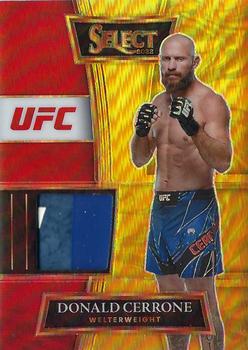 2022 Panini Select UFC - Selective Swatches Gold Prizms #SS-DCR Donald Cerrone Front