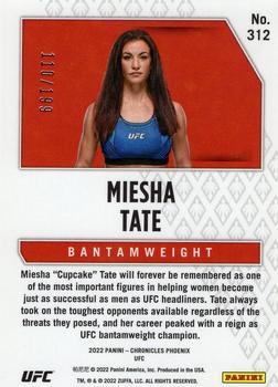 2022 Panini Chronicles UFC - Red #312 Miesha Tate Back