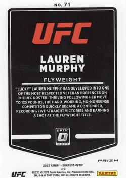 2022 Donruss Optic UFC - Blue Velocity #71 Lauren Murphy Back