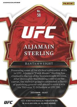 2023 Panini Select UFC #58 Aljamain Sterling Back