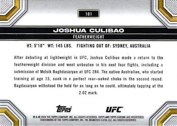 2024 Topps Chrome UFC #101 Joshua Culibao Back