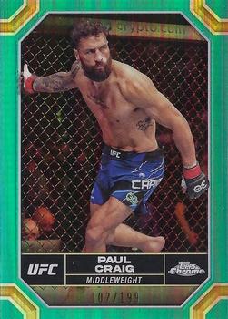 2024 Topps Chrome UFC - Aqua Refractor #153 Paul Craig Front