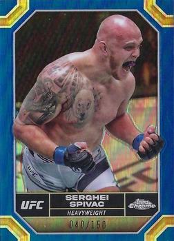 2024 Topps Chrome UFC - Blue Refractor #176 Serghei Spivac Front