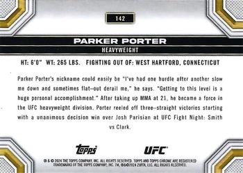 2024 Topps Chrome UFC - Magenta Refractor #142 Parker Porter Back