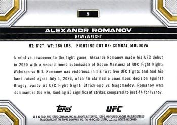2024 Topps Chrome UFC - Prism #9 Alexandr Romanov Back