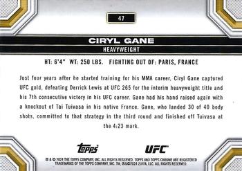 2024 Topps Chrome UFC - Prism #47 Ciryl Gane Back