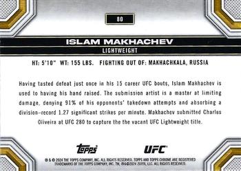 2024 Topps Chrome UFC - Prism #80 Islam Makhachev Back