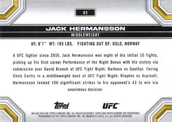 2024 Topps Chrome UFC - Prism #83 Jack Hermansson Back