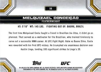 2024 Topps Chrome UFC - Prism #98 Melquizael Conceição Back