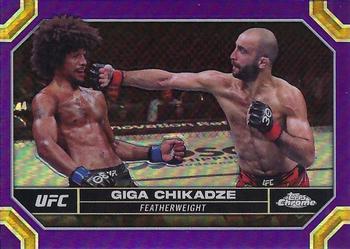 2024 Topps Chrome UFC - Purple Refractor #69 Giga Chikadze Front
