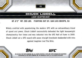 2024 Topps Chrome UFC - Speckle #46 Chuck Liddell Back