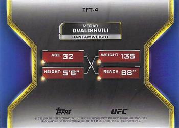 2024 Topps Chrome UFC - Tale of the Tape #TFT-4 Merab Dvalishvili Back