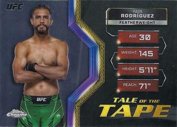 2024 Topps Chrome UFC - Tale of the Tape #TFT-9 Yair Rodriguez Front