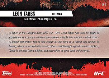 2009 Topps UFC Round 2 #144 Leon Tabbs Back