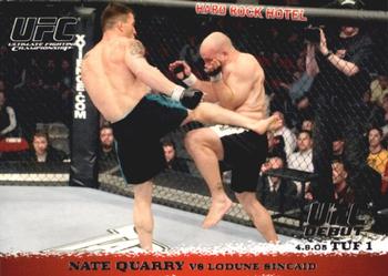 2009 Topps UFC Round 1 #22 Nate Quarry / Lodune Sincaid Front