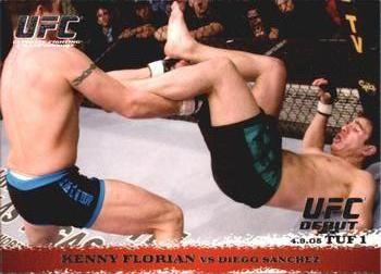 2009 Topps UFC Round 1 #26 Kenny Florian / Diego Sanchez Front