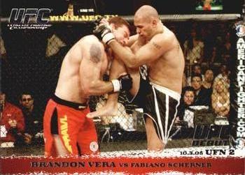 2009 Topps UFC Round 1 #34 Brandon Vera / Fabiano Scherner Front