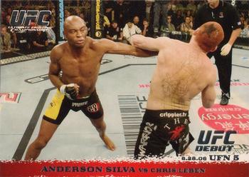 2009 Topps UFC Round 1 #46 Anderson Silva / Chris Leben Front