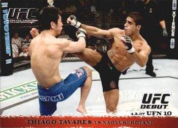 2009 Topps UFC Round 1 #61 Thiago Tavares / Naoyuki Kotani Front