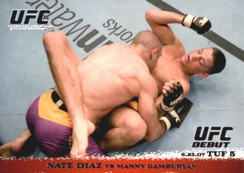 2009 Topps UFC Round 1 #66 Nate Diaz / Manny Gamburyan Front