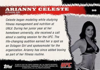 2009 Topps UFC Round 1 #98 Arianny Celeste Back
