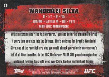 2010 Topps UFC #79a Wanderlei Silva Back