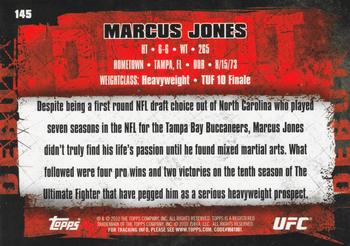 2010 Topps UFC #145 Marcus Jones Back