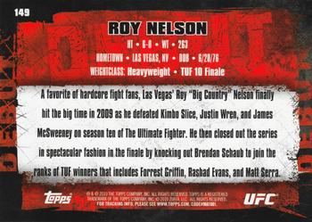 2010 Topps UFC #149 Roy Nelson Back
