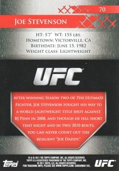 2011 Topps UFC Title Shot #70 Joe Stevenson Back