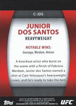 2011 Topps UFC Title Shot - UFC Contenders #C-JDS Junior Dos Santos Back
