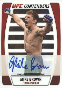 2011 Topps UFC Title Shot - UFC Contenders Autographs #CA-MBR Mike Brown Front