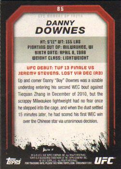 2011 Topps UFC Moment of Truth #85 Danny Downes Back