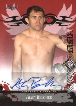2010 Leaf MMA - Autographs Red #AU-AB1 Alan Belcher Front