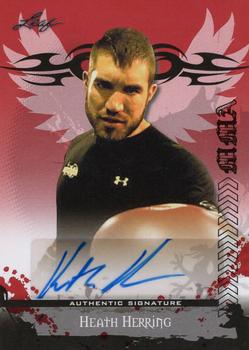 2010 Leaf MMA - Autographs Red #AU-HH1 Heath Herring Front