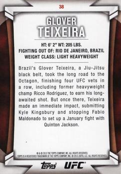 2013 Topps UFC Knockout #38 Glover Teixeira Back