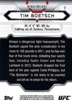2013 Finest UFC #7 Tim Boetsch Back