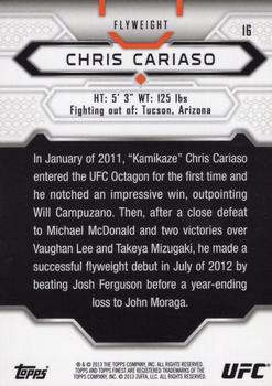 2013 Finest UFC #16 Chris Cariaso Back