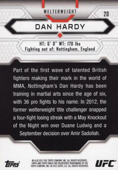 2013 Finest UFC #20 Dan Hardy Back