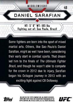 2013 Finest UFC #48 Daniel Sarafian Back